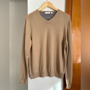 Calvin Klein 100%  italian merino Wool Sweatshirt Size L